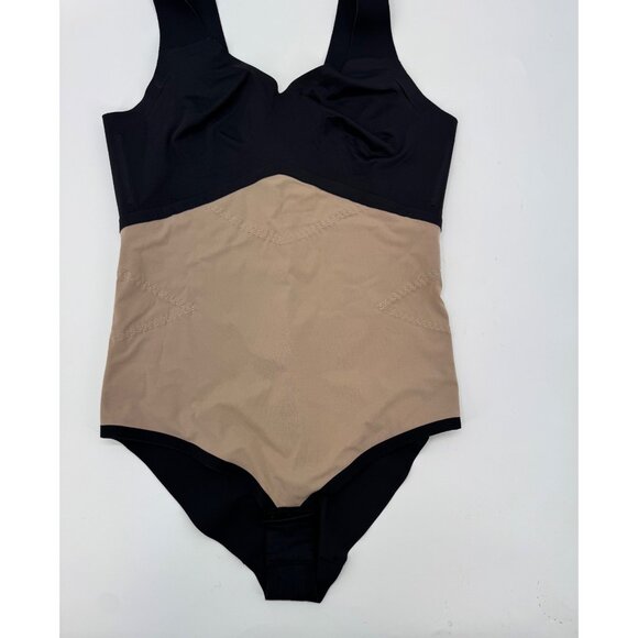 Honeylove Black Sculptwear Bodysuit With Mesh Panels Size L - Picture 14 of 14